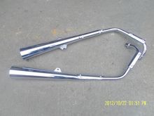 For Lifan LF 150 Dragon Prince motorcycle parts good second-generation dual exhaust pipes muffler for Dragon Prince quality