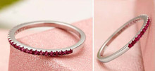 Luxury Micro Pave Cubic Zirconia Girls Finger Ring Women Eternity Ring on Platinum Plated 3 Colors