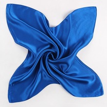 100% Silk Scarf Square Brand Spring Printed Bandana Female Tartan Echarpes Pure Silk Scarves Plaid Foulard Women 53*53 CX
