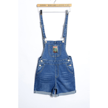 2016 New Plus Size Korean New Womens rompers Jumpsuit Denim Overalls Short Casual Skinny Girls Pants Jeans