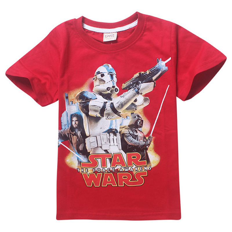 Star Wars baby boy T Shirts wholesale Short Sleeve cartoon boys T-shirts Anime Tops printed baby boy clothes vetement marquee