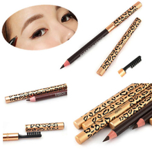 High Quality Leopard Women Eyebrow Waterproof Pencil WithBrush MakeUp Eyeliner Hotsell Promotion Popular New Retail