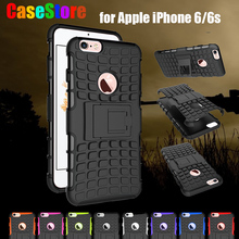 For Apple iPhone 6 6s Case Heavy Duty Armor Kickstand Shockproof Hybird Silicone Rugged Rubber Military Phone Case for iphone6s