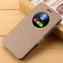 hot sale luxury clip open window original pu leather mobile phone case housing for asus zenfone 5 cover
