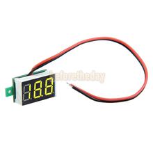 Betr Mini DC 2.5 – 30 V LED amarillo del Panel Meter voltaje 3-Digital Display voltímetro