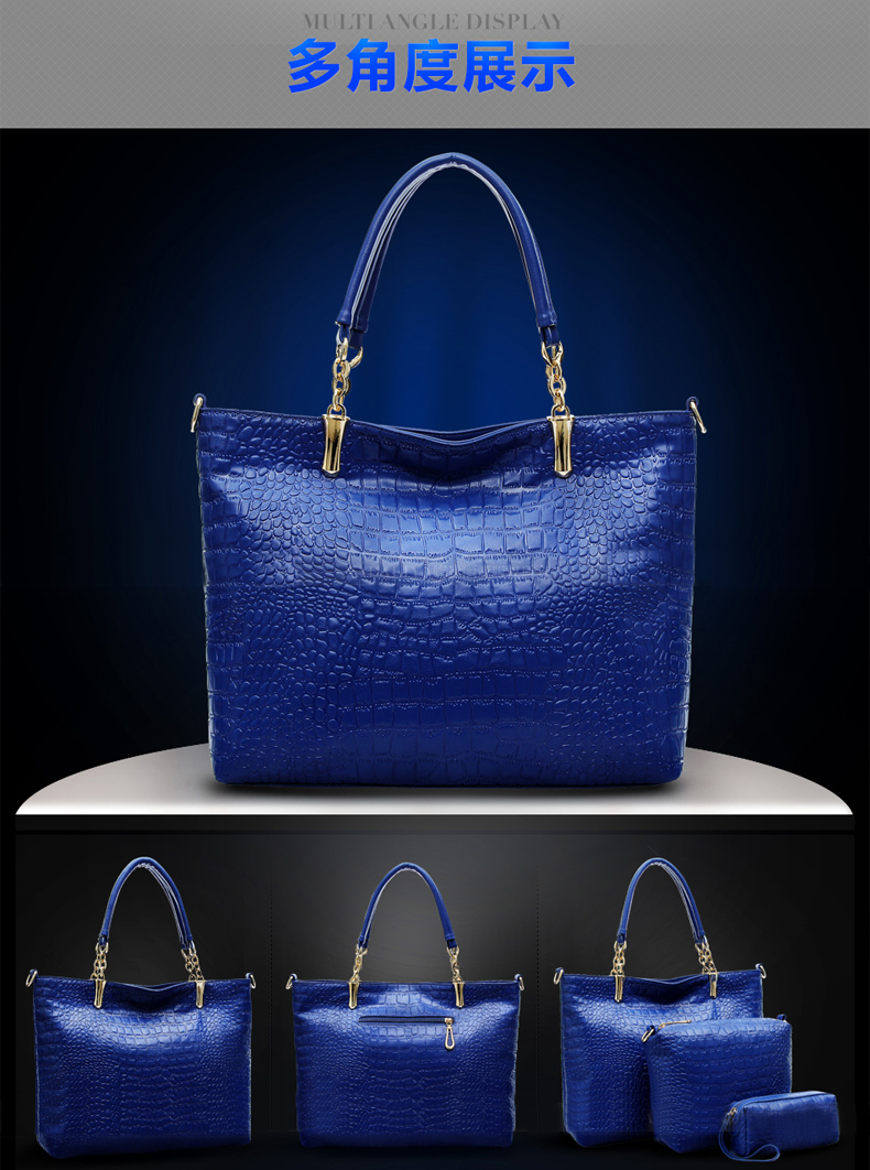 2015 Fashion Brand GENUINE LEATHER Handbag Women Vintage Tote Cow