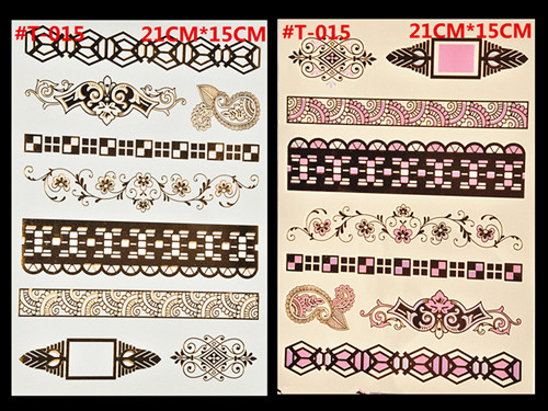 Henna bracelet free shipping 7 style chameleon tem...