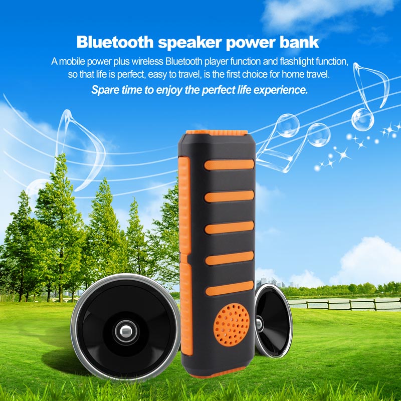 Doshin Multifunction Power Bank 5600mah External Bluetooth Speaker Portable Charger for Smartphones
