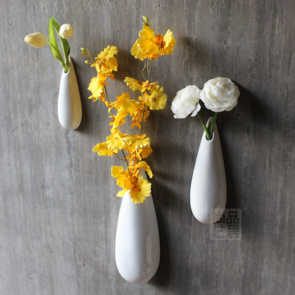 Ceramic Flower Wall Decor popular white wall vase-buy cheap white wall vase lots from china Ceramic Flower Wall Decor popular white wall vase-buy cheap white wall vase lots from china