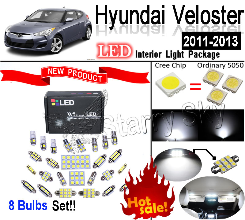 8 Blubs     SMD     Hyundai Veloster