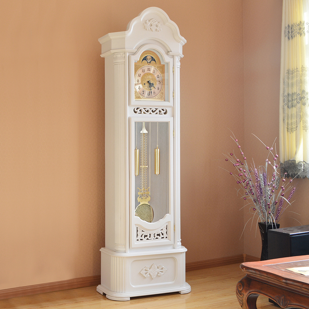 Online kopen wholesale wit floor klok uit china wit floor klok ... Vloer van de woonkamer wit