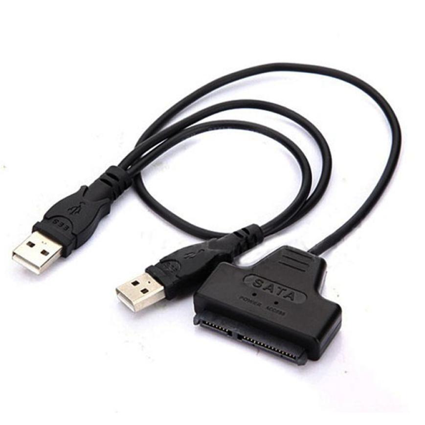 Гаджет   New USB 2.0 To SATA 7+15 Pin 22 Pin Adapter Cable for 2.5" inch Hard Disk Drive HDD  None Компьютер & сеть