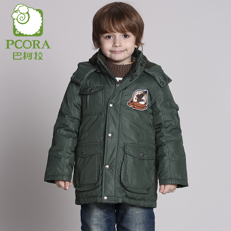 Фотография PCORA High Quality Brand Children Thick Clothing Keep Warm Winter Outerwear Coat Kids Hooded Long Down Coat Kids Boys Clothes