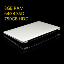 8GB Ram+64GB SSD+500GB HDD Ultrathin Quad Core J1900 Fast Running Windows 8.1 system Laptop Notebook Computer, free shipping