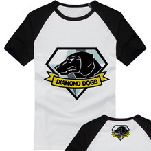 Casual Metal Gear Solid V 5 The Phantom Pain Diamond Dogs Logo T-shirts Print Cotton Short Sleeve Tops Tee Shirts