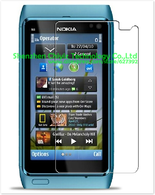 2 x High Quality Clear Glossy Screen Protector Film Guard Cover For Nokia N8