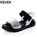 NEW Summer Girls Sandals Genuine Leather Casual Princess Shoes Children High Quality Flat Heels Sandals Student