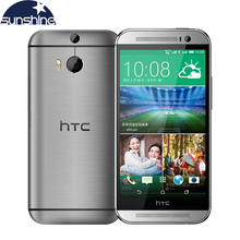 Unlocked Original HTC One M8 Mobile Phone 5″ Qualcomm Quad core 2G RAM 16GB ROM Refurbished Phones 3 Cameras WCDMA Cell Phones