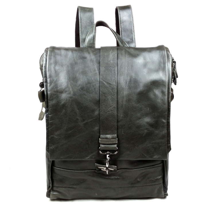 Luxury Fashion Mochila bag genuine leather men backpack travel bags cowhide vintage shoulder bags