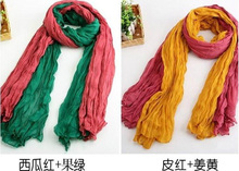 20 Colors 2015 Summer New Designer Solid Casual Scarf Women Cotton Flax Blending Longest Scarves For