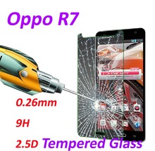 0 26mm 9H Tempered Glass screen protector phone cases 2 5D protective film For Oppo R7