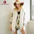 2016 European and American fashion faux fur vest female Plush vest Black White Gray XXXL
