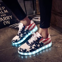 Led luminous shoes women Led shoes for adults Men shoes 2016 fashion Canvas shoes men casual