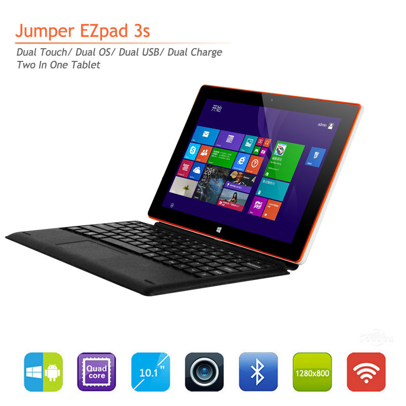 2 In 1 Pc Tablet Dual Boot 10 1 Inch Original Jumper Ezpad 3s Dual OS