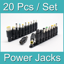 New 20pcs Universal Laptop AC DC Jack Power Supply Adapter Connector Plug for HP IBM Dell Lenovo Acer Toshiba Notebook Cable