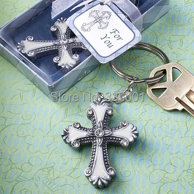 wedding gift and wedding souvenir--Cross Design Keychain Favors party favor 100pcs/lot