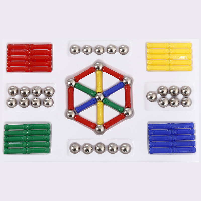 37x Magnetic Rods Children's Creative Manual Material Magnetic Blocks Toy P&C
