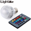 New RGB LED Lamp E27 3W 85 265V IR Remote Controller 90 Degree Light LED Bulb