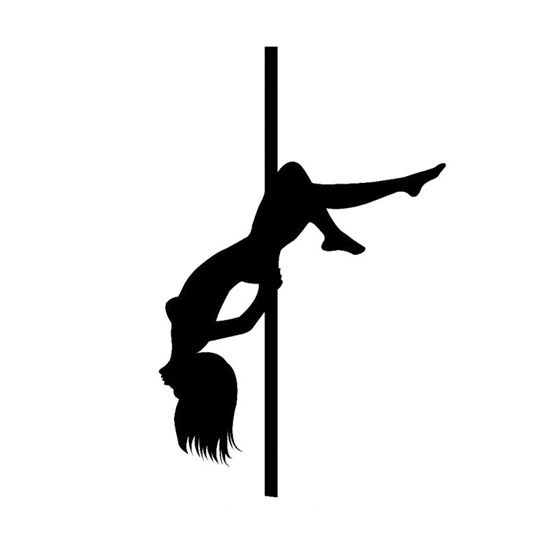 2020 112176cm Sexy Pole Dancing Girl Car Stickers Personality Reflective Vinyl Car Decals 7458