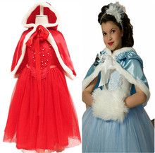 Children’s Wear New Girls Children’s Dresses Kids Party Wedding Special Occasion Clothing 3 Style Blue Red Comfortable Cotton