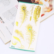#126-Taty New Design Flash Tattoo Removable Waterproof Gold Tattoo Metallic Temporary Tattoo Stickers Temporary Body Art Tattoo