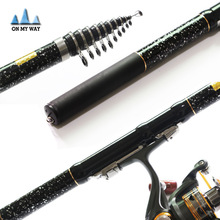 2015 new Telescopic Fishing Rod 99% Carbon Fiber 1.8-3.6M Super Hard Telescopic Fishing Rod Carbon Spinning Pole 53