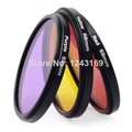 58mm Adaptor 6pcs Filters Red Yellow purple UV CPL ND4 for Gopro hero 3 LF365 SZ