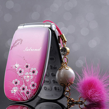 Unlocked small woman kids girls cute Vibration flower diamand FM MP3 MP4 Camera Recorder mini cell