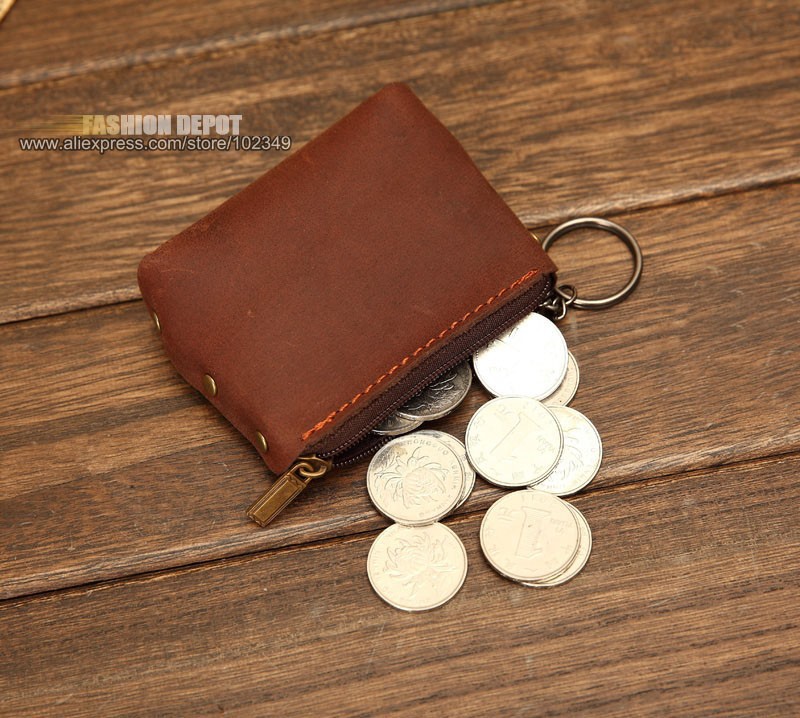 Genuine Leather Coin wallet purse 1016# (7)