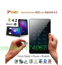 Build in SIM Phone Call Tablet PC New quad Core A33 7inch Tablet Android 4 2
