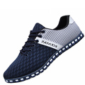 2017 New Men s Fashion Shoes Summer Zapato Casual Breathable Mesh Flat Shoes Exercise Jogging Men