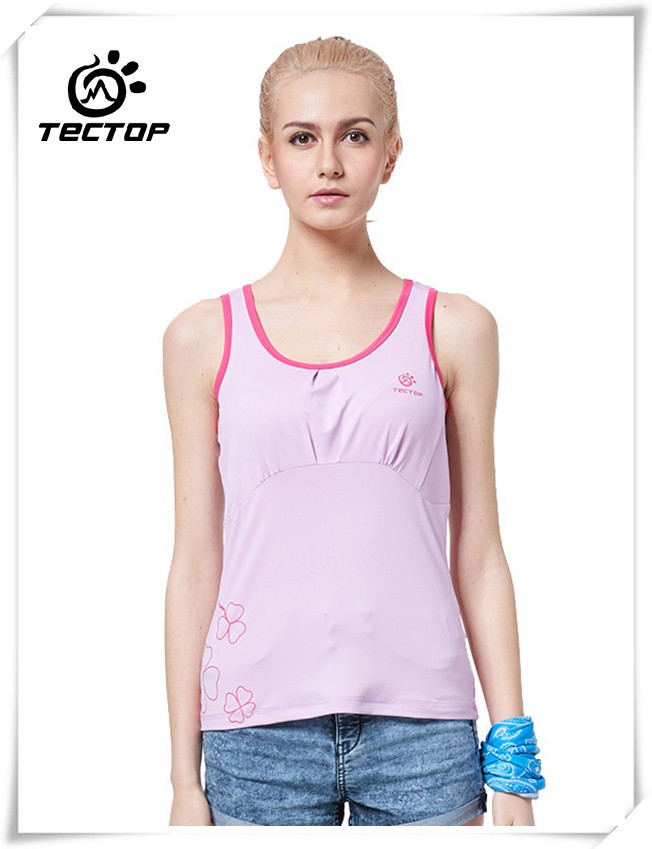 2015-Summer-Cool-Sport-Vests-Tops-Outdoor-Women-Vest-For-Girl-Round-Collar-Ruched-Running-Vest