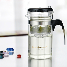 Hot New Useful 200ml Glass Tea Pot with Stainless Infuser Mug for Home Guest Personal Restaurant Use