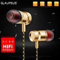 GLAUPSUS GJ01 In Ear 3 5mm Super Bass Microphone Earphones Earplug Stereo Metal HIFI In Ear