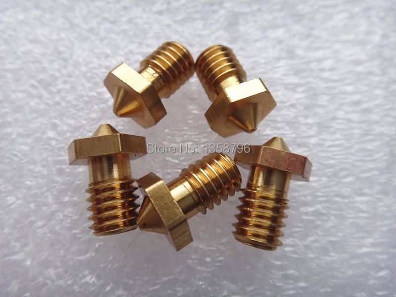 Wholesale 5pcs lot 3D font b Printer b font Nozzle Full Metal M6 threaded Nozzle 0
