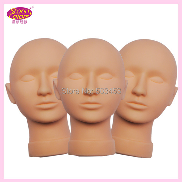 professional trainingheads for eyelash extension Silicone