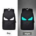 New Noctilucent Canvas Backpack Character Print Travel Bag Men Women Backpack School Backpack for Teenage Girls