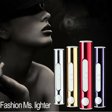 High Quality Newest Mini usb charge lighter Fashion Windproof Flameless Lighters Funny Gadget Gift For Woman Man Rechargeable