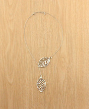 N091 New Stunning Celebrity Sideways Vertical Tree Leaf Charm Infinity Pendant Necklace Chain Wedding Event Fine