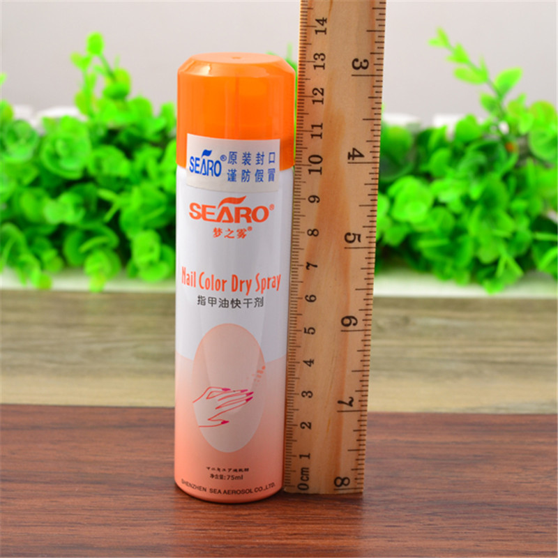 1 Bottle 75ml Quick Dry Faster Dryer Spray For Nail Art Polish Color